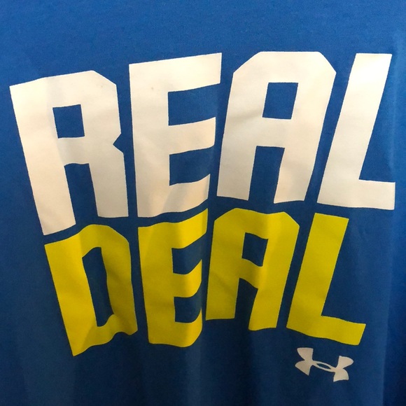 “Real Deal” under armour heatgear cotton t shirt - Picture 2 of 4